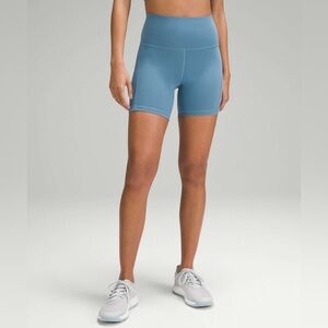 lululemon Wunder Train Short 6” w/ Pockets Utility Blue 6